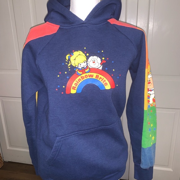 Rainbow Brite Tops - Vintage Rainbow Brite Hoodie Great Colors S